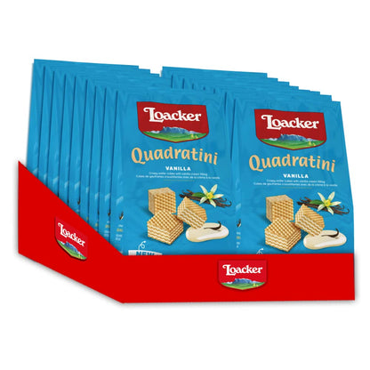 Loacker Quadratini Vanilla 125 Gram (Pack of 18)