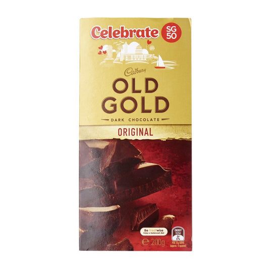 Cadbury Old Gold Original Chocolate, 200g - Original dark pleasure