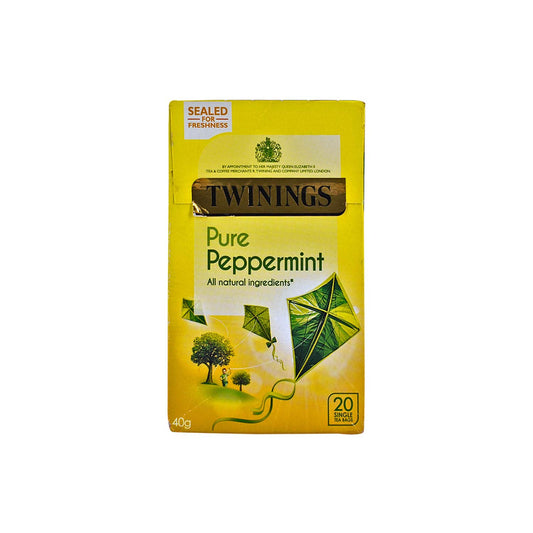 Twinings Fruit Infusion Tea , 20 Tea Bags Imported from UK (Pure Peppermint)