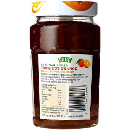 Stute Thick Cut Orange Marmalade • No Sugar Added, 15.17 oz / 430 g