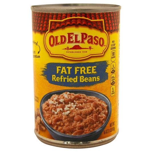 Old El Paso Fat Free Refried Beans, 453 g - "Healthy and delicious!"