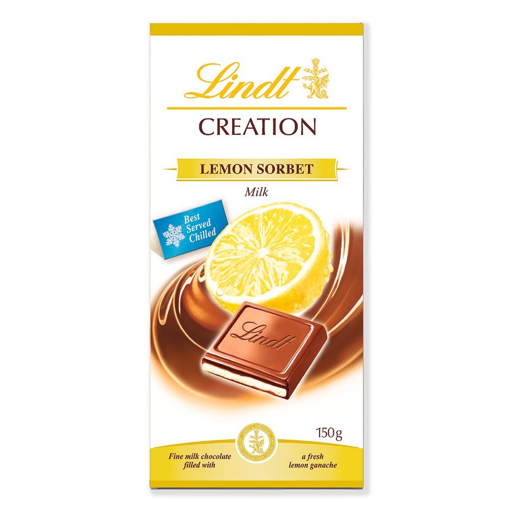 Lindt Creation Lemon Milk, 150g - "Lemon Milk Chocolate!"