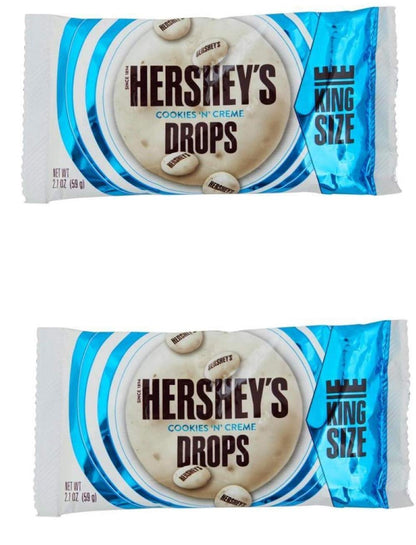 Hershey's Cookies N Creme Drop (Pack of 2), 59g - Two packs of Cookies N Creme Drops, each 59g.