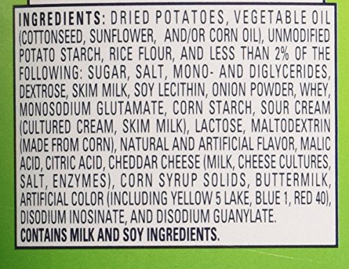 Lay's STAX Sour Cream & Onion Flavored Crisp 5.5 Oz (Pack of 3) - "Triple Sour Cream!"