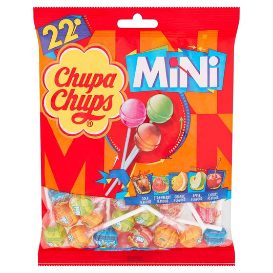 Chupa Chups Mini 22 Assorted Lollipops Packet, 132g - Mini lollipops pack