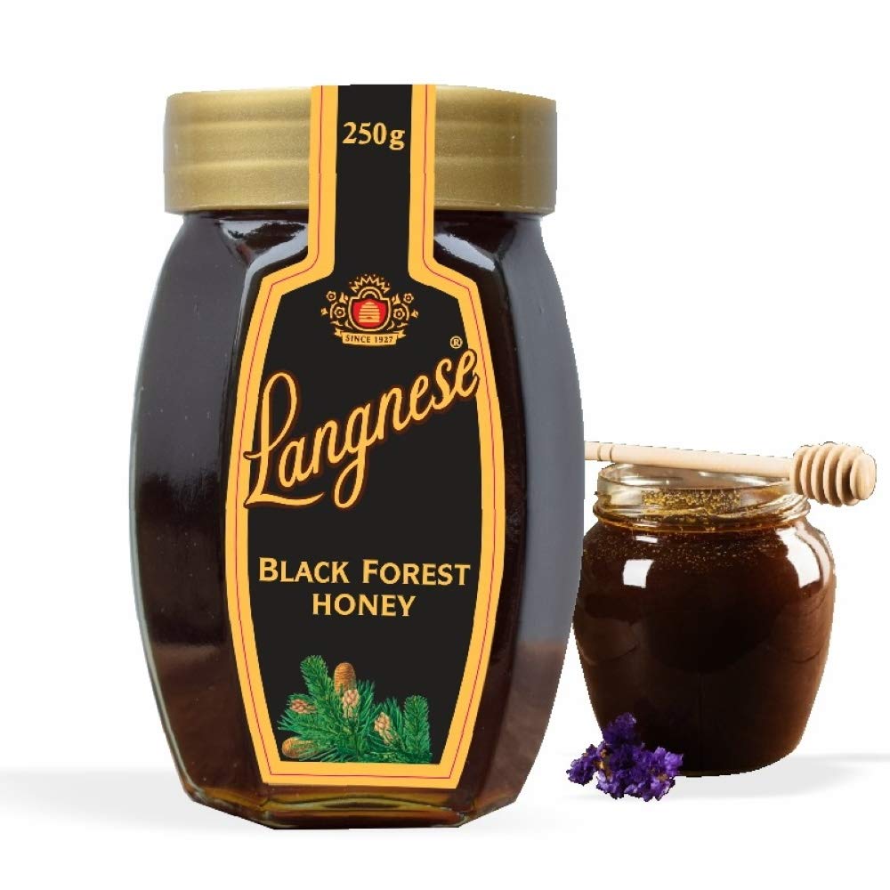 Langnese 100% Pure Black Forest Honey, 250 g, Raw Honey from Langnese Germany - "Pure Black Forest Honey!"