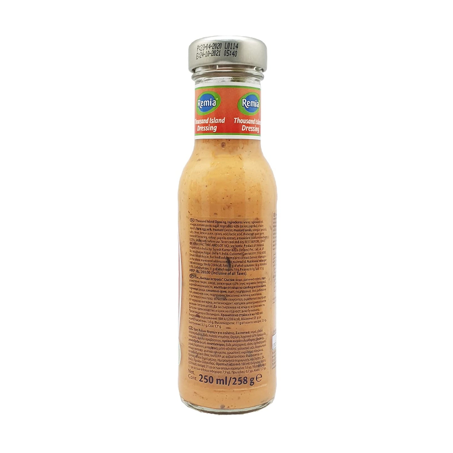 Remia Thousand Island Dressing with Onion and Paprika, 8.45 fl oz â„® 250 ml - Island Dressing Delight!