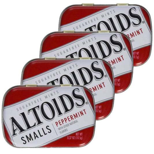 Altoids Smalls Sugar Free Pepper Mints, 4 x 10.5 g - Freshness Pack!