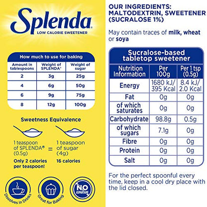 Splenda Granulated Sugar, 75 g