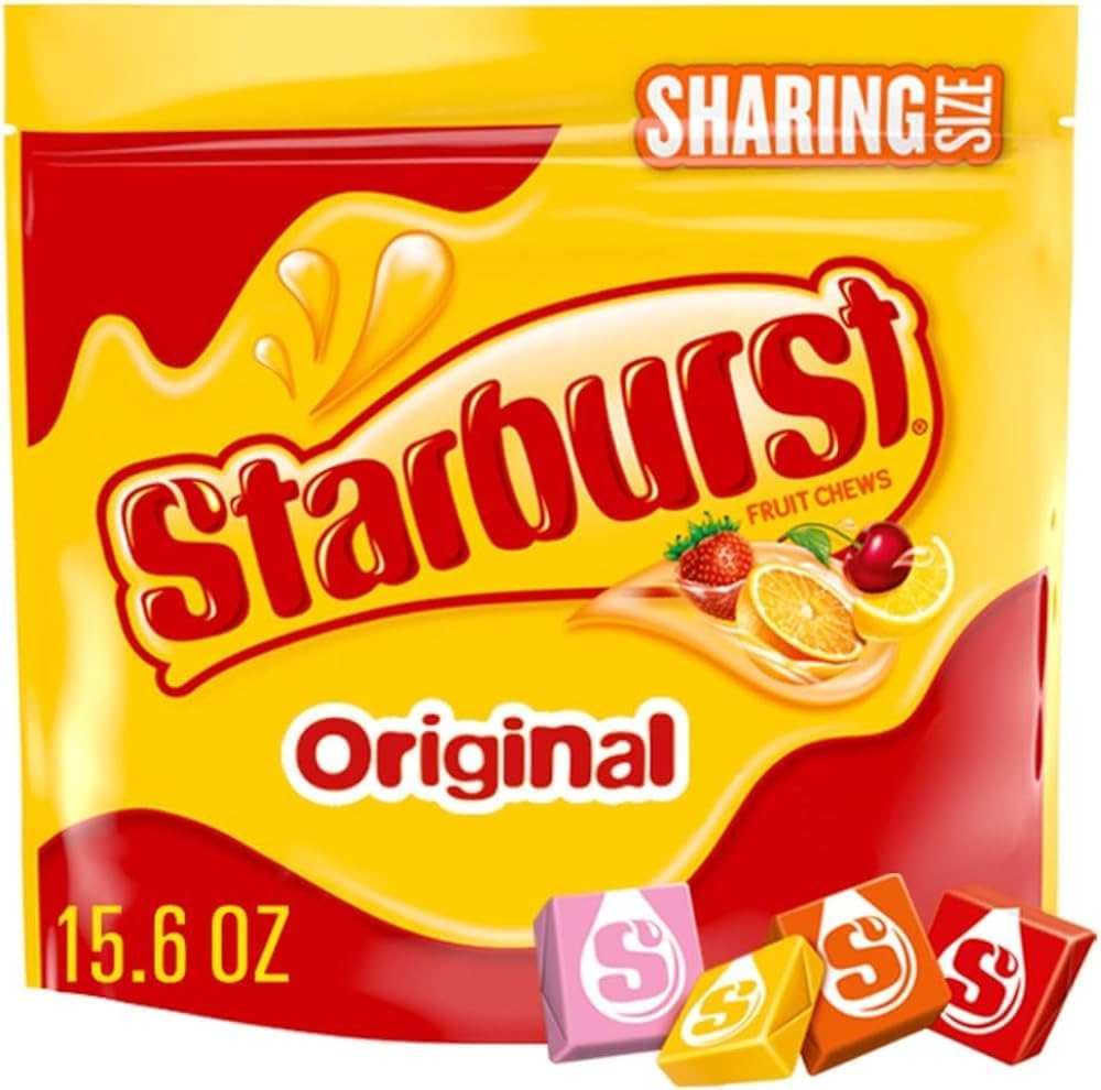 STARBURST Original Fruit Chews Candy - 15.6 oz Pouch, Assorted Flavors, Chewy & Flavorful Treats for All Occasions