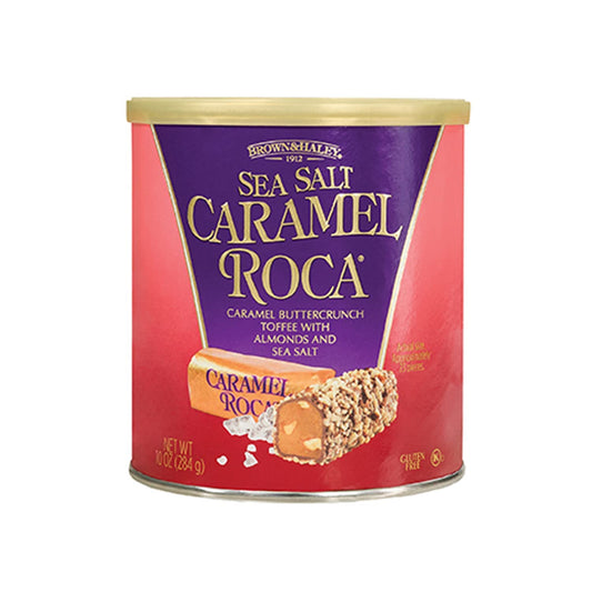 Brown and Haley Sea Salt Caramel Roca 284g - Sweet & Salty Indulgence!