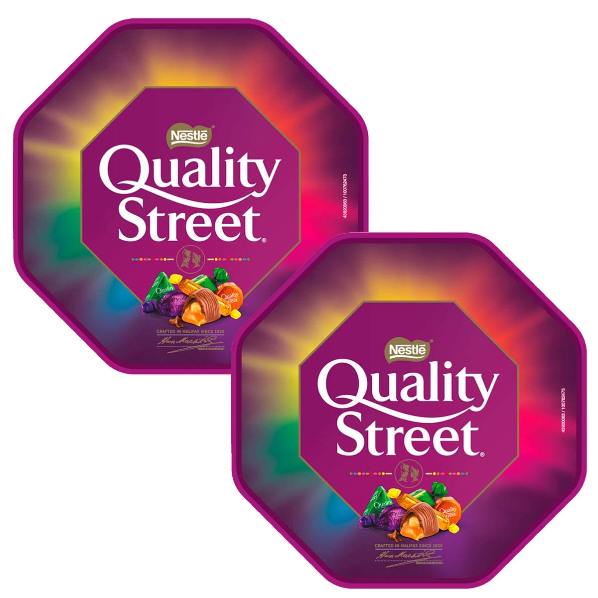 Nestle Quality Street Assorted Milk and Dark Chocolate and Toffees Tub, 650g - "Quality Street - 650g Tub of Assorted Milk & Dark Chocolates and Toffees!"