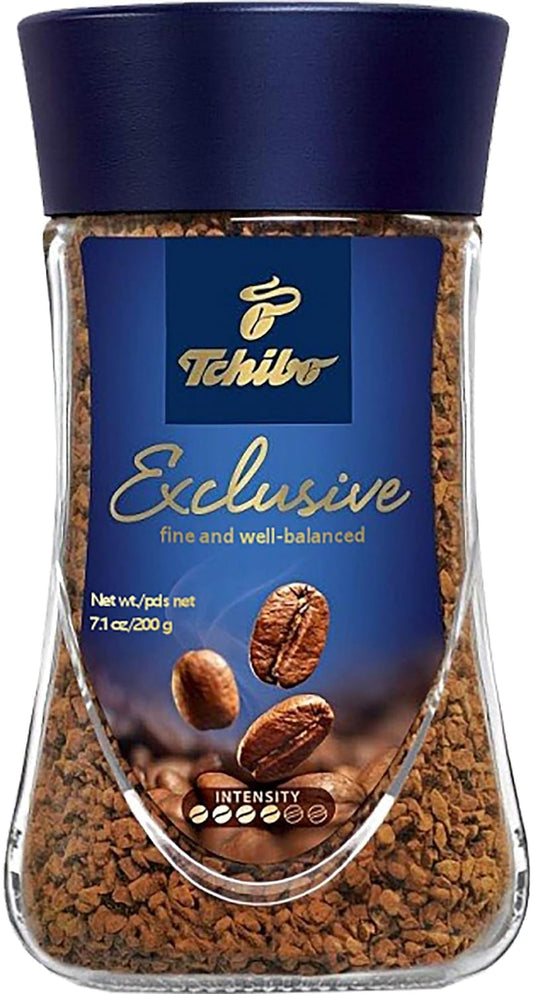 Tchibo Exclusive Instant Coffee 100g – Premium Aroma in Every Sip, Rich and Smooth Blend for Coffee Enthusiasts, Quick and Convenient Brewing