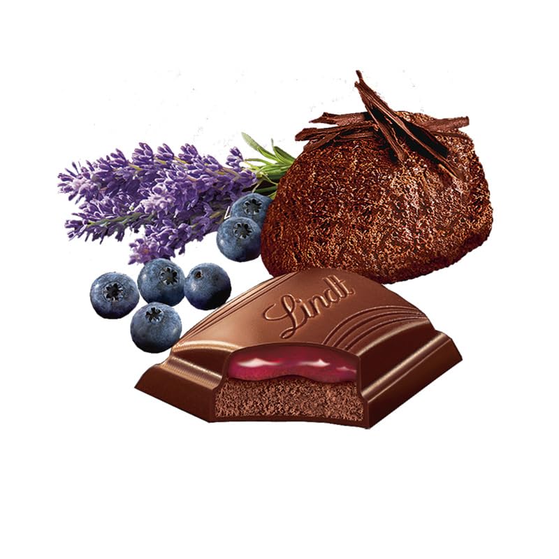 Lindt - Edelbitter Mousse 70% Dark Chocolate Blueberry Lavender Bar - 150g Imported (Austria)