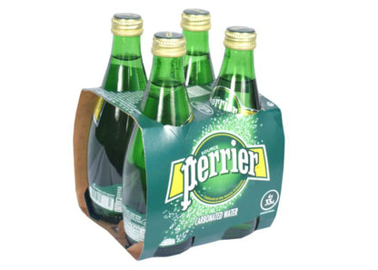 Perrier Carbonated Water (Sparkling Water) 330ml (Pack of 4) - "Sparkling water delight!"