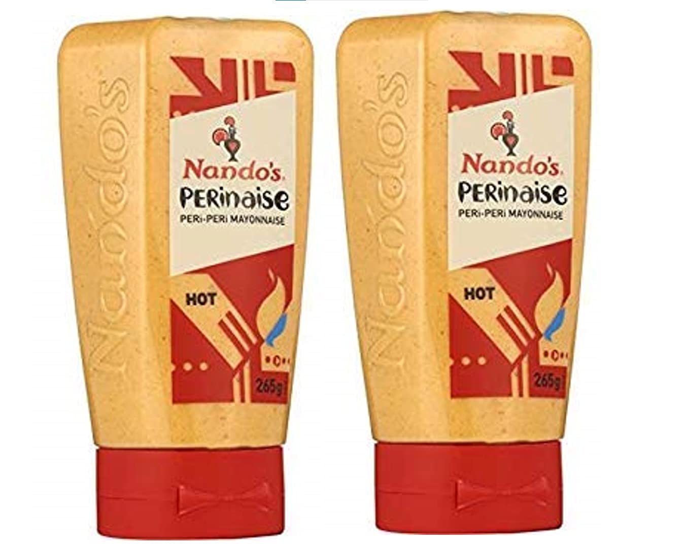 Nando's PERinaise Mayonnaise, Hot, 265g, Product of The Netherlands, Pack of 2, Product of NetherLands - "Double Hot Perinaise!"