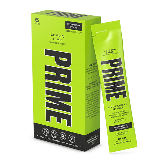 Prime Hydration Sticks Drink Lemon Lime Zero Added Sugar 57.78G, Pack Of 1 - Lemon lime hydration on the go!