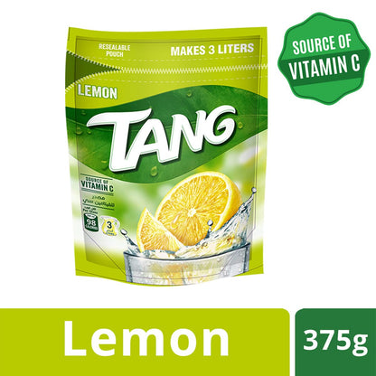 Tang Tropical & Lemon Combo Drink Resealable Pouch, 375g Each (Combo Pack)