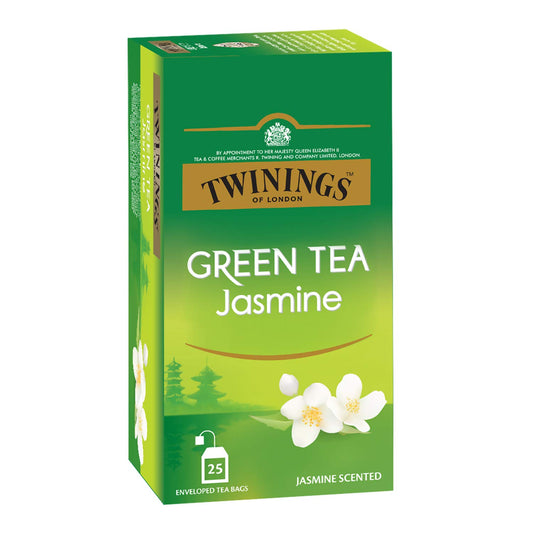 Twinings Green Tea Jasmine, 25 Teabags, Green Tea, Pure Elegance, Smooth and Floral