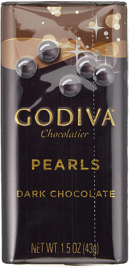 Godiva Dark Chocolate Pearls, 43g - Enjoy the sophisticated taste of Godiva dark chocolate pearls