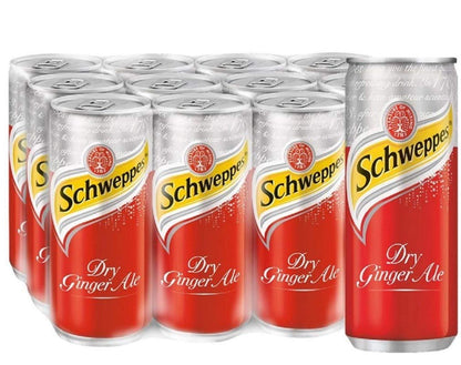 Schweppes Dry Ginger Ale 320Ml, Pack Of 12 Cans (Imported Product)