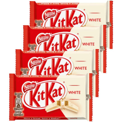 Nestlé Kitkat White Chocolate, 4 X 41.5 G - 166 Gm - "KitKat White Chocolate - 4x41.5g, 166g of Smooth White Chocolate!"