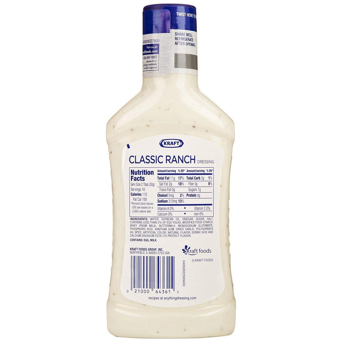 Kraft Classic Ranch Dressing, 473ml - "Ranch Classic!"