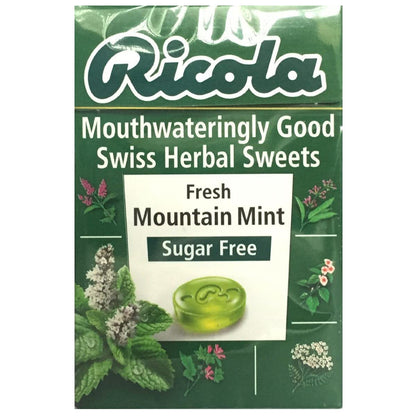 Ricola Fresh Mountain Mint Sugar Free Mint, 1.59 oz â„® 45 g - Mountain Minty Fresh!