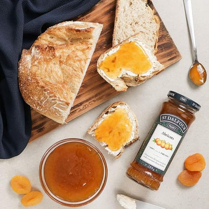 St Dalfour Apricot Fruit Spread 284 g | No Added Sugar | 100% from Fruit | No Added Preservatives, Colours, Flavors or Sweeteners | No Corn Syrup | Traditional French Recipe