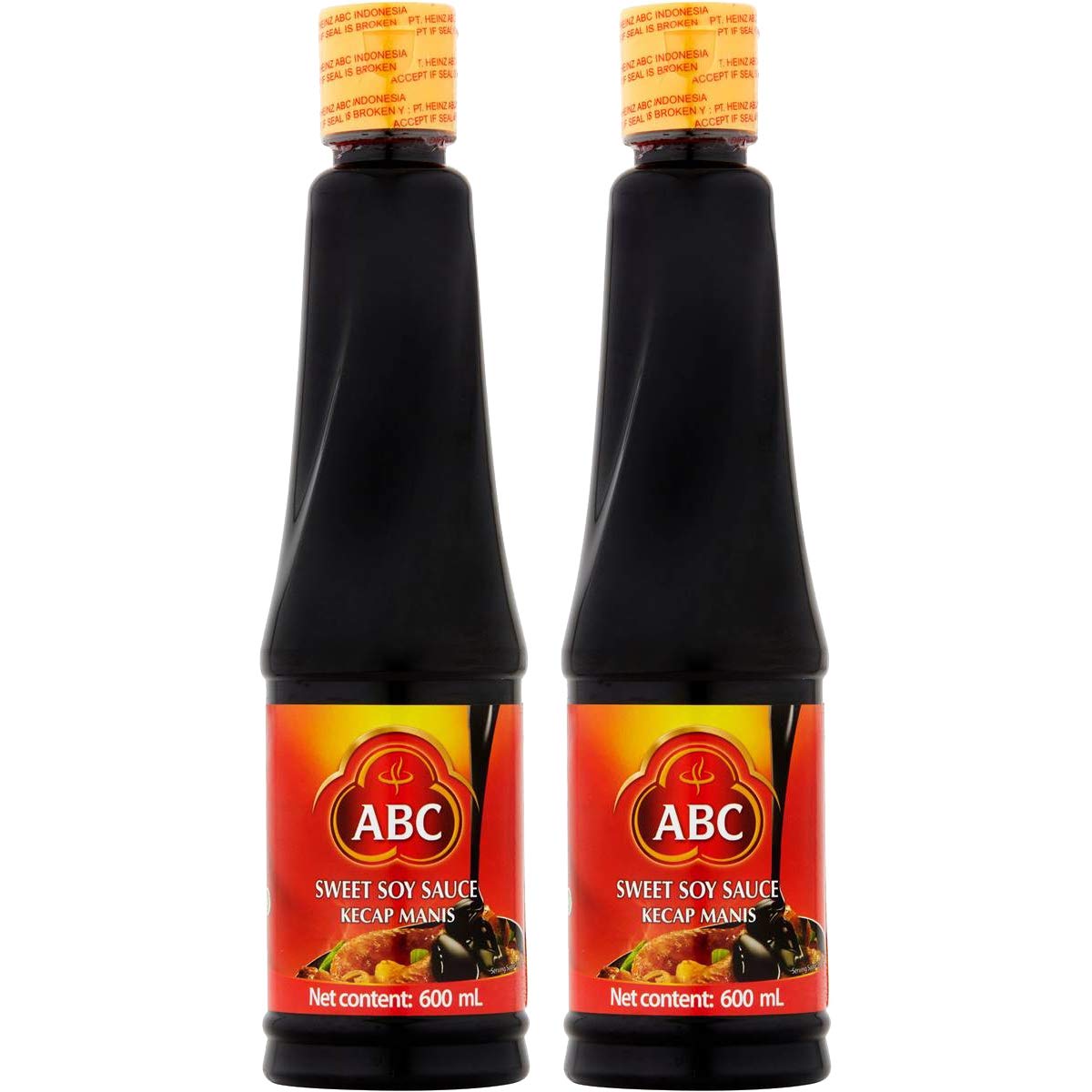 ABC Sweet Soy Sauce, Kecap Manis, 2 x 600ml - Sweet and Savory Perfection!