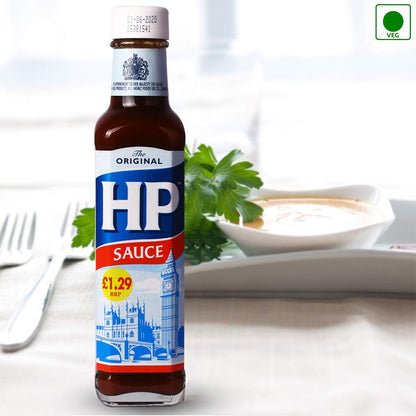 Heinz The Original HP Sauce (Brown) - 255 g - Traditional brown sauce with a tangy, rich flavor.