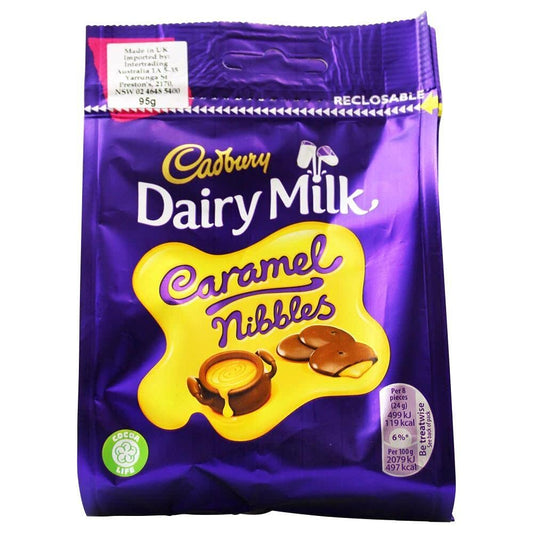 Cadbury Dairy Milk Caramel Nibbles, 95 g - Sweet caramel bites