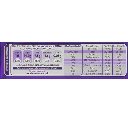 Cadbury Dairy Milk Chocolate Bar 180g - Silky Smooth Milk Chocolate for Irresistible Moments of Indulgence