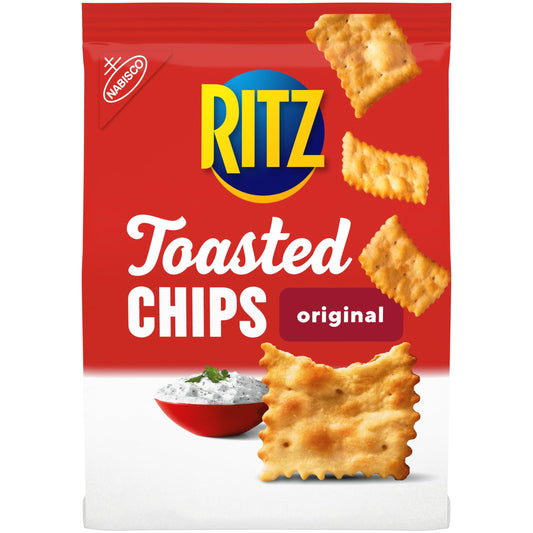 Ritz Toasted Chips Original 55% Less Fat Oven Baked 229g - Original Baked Goodness!