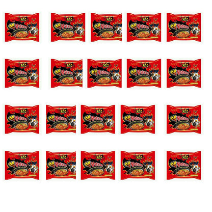 SAMYANG Vegetarian Hack Buldak Bokeum Ramen Ramyun 20 Pcs, 3.4kg - Vegetarian Delight with a Spicy Kick