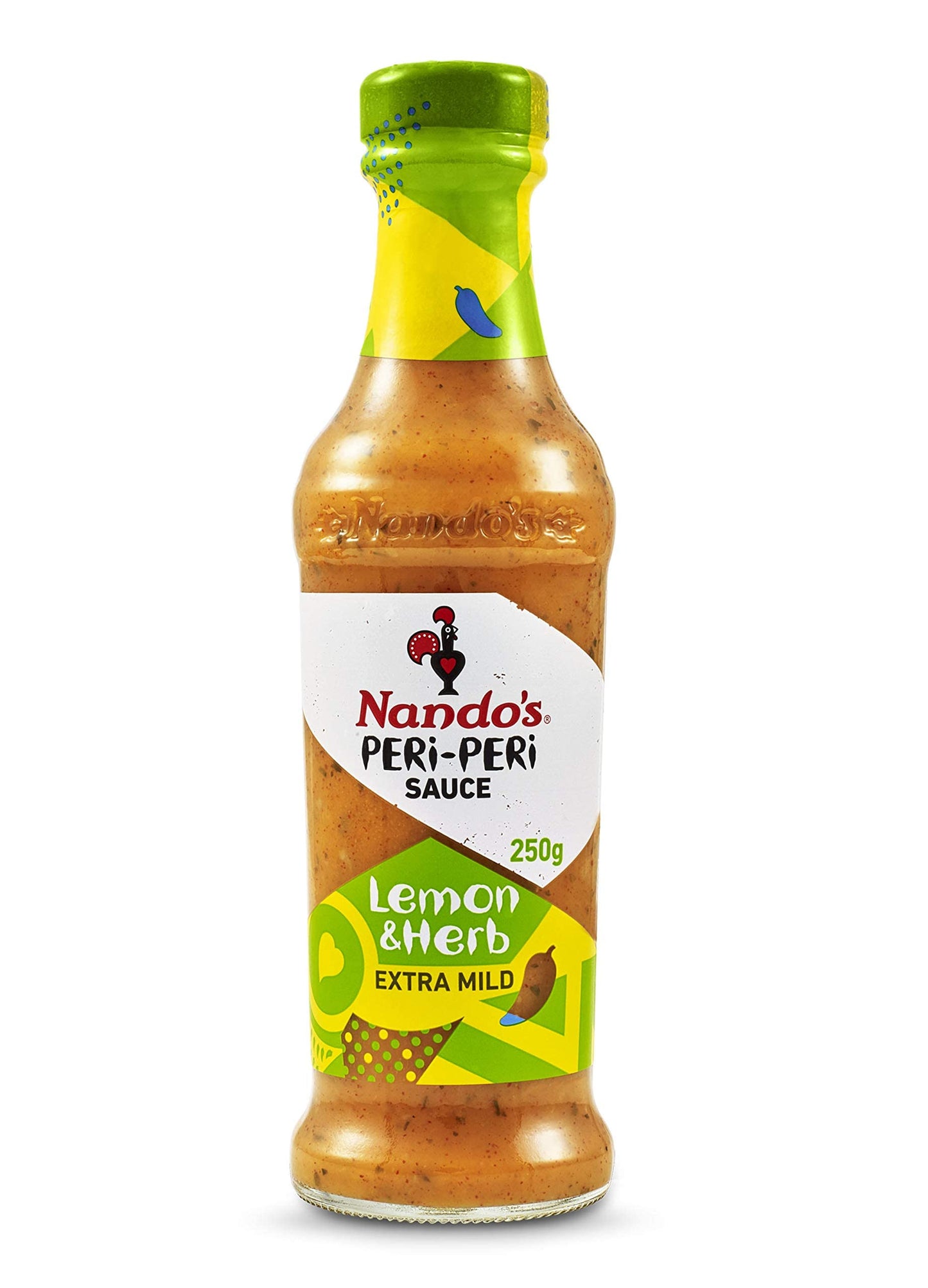 Nando's Peri Peri Chilli Sauce - Medium 250g + Lemon & Herb 250g, Pack of 1 each, Product of Netherlands - "Medium & Lemon Herb Combo!"