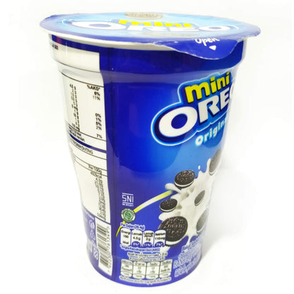 Oreo Mini Cream Biscuit - Original Vanilla Flavor, 61.3g Cup (Pack of 2) - "Mini vanilla delight!"