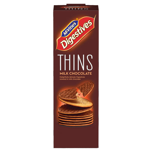 McVities Digestives Thins Milk Chocolate, 180g - "Thin Milk Chocolate Digestives!"