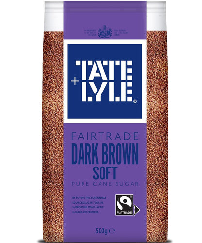 Tate and Lyle Dark Soft Brown Cane Sugar, 17.64 oz ℮ 500 g