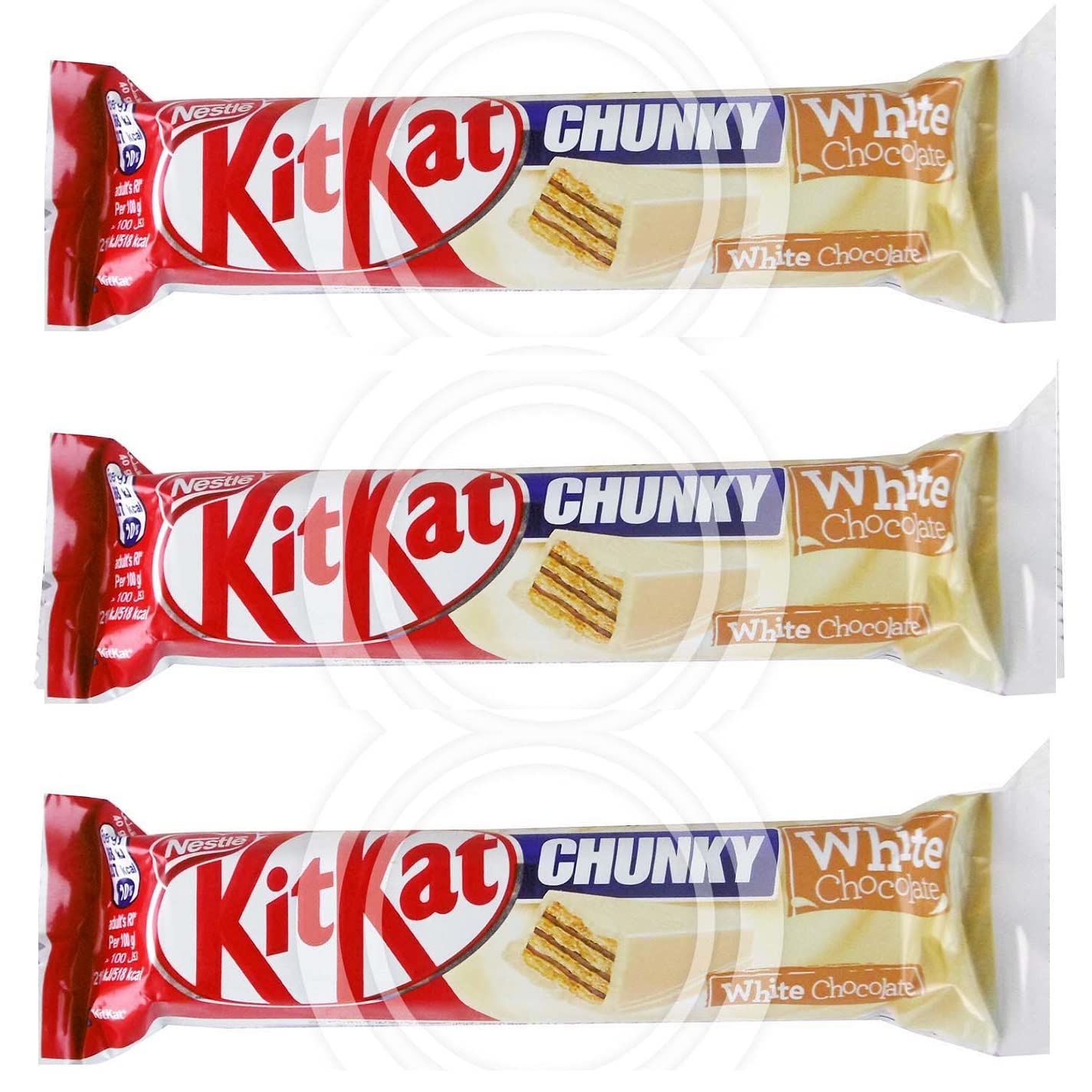 Nestle KitKat Chunky White Chocolate Bar Each 40g Pack Of 3 - "KitKat Chunky White Chocolate - Pack of 3, 40g Each of Creamy Bliss!"