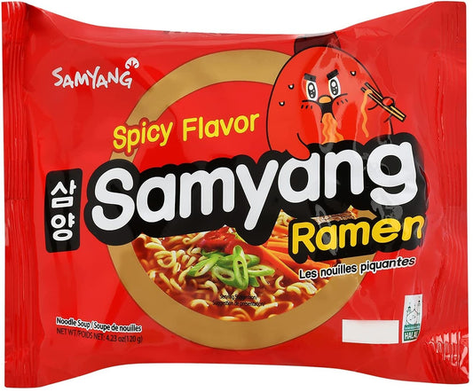 Samyang Ramen Instant Noodles Extra Spicy 120g (Pack of 1) (Imported) - Single Pack, Double the Heat