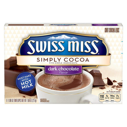 Swiss Miss Simply Cocoa Dark Chocolate Mix, 217g