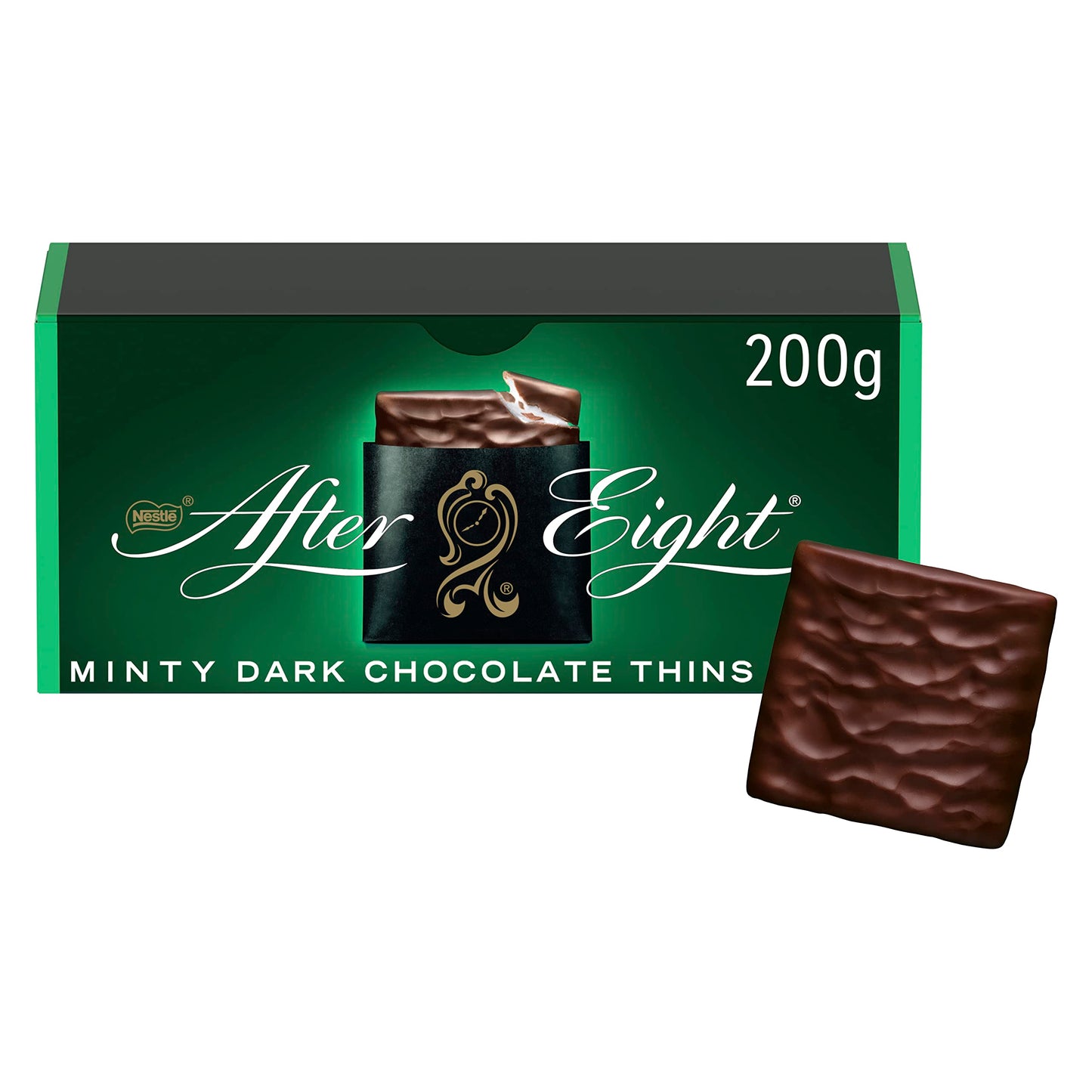 Nestle After Eight Mint Chocolate Thins-200g - "After Eight Mint Thins - 200g of Elegant Minty Chocolate Bliss!"