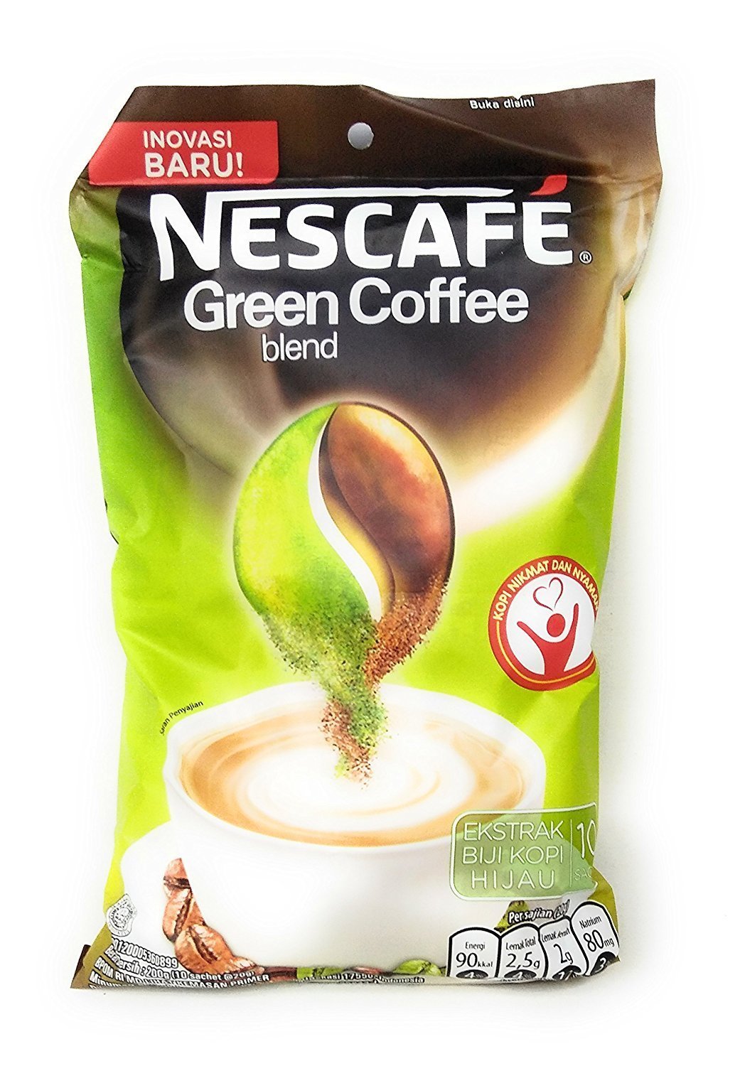 nescafe Indonesian Green Coffee Blend-200 g (Pack of 2) - Indonesian green coffee blend, 200g, pack of 2 for a unique taste.