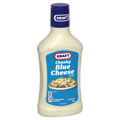 Kraft Salad Dressing Chunky Blue Cheese Dressing 16 Ounce - "Chunky Blue Cheese Bliss!"