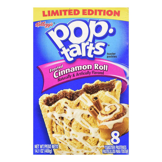 Kellogg's Pop-Tarts Frosted Toaster Pastries - Cinnamon Roll, 400g - Enjoy the warm, comforting taste of a cinnamon roll with Kellogg's Pop-Tarts Frosted Cinnamon Roll, 400g.