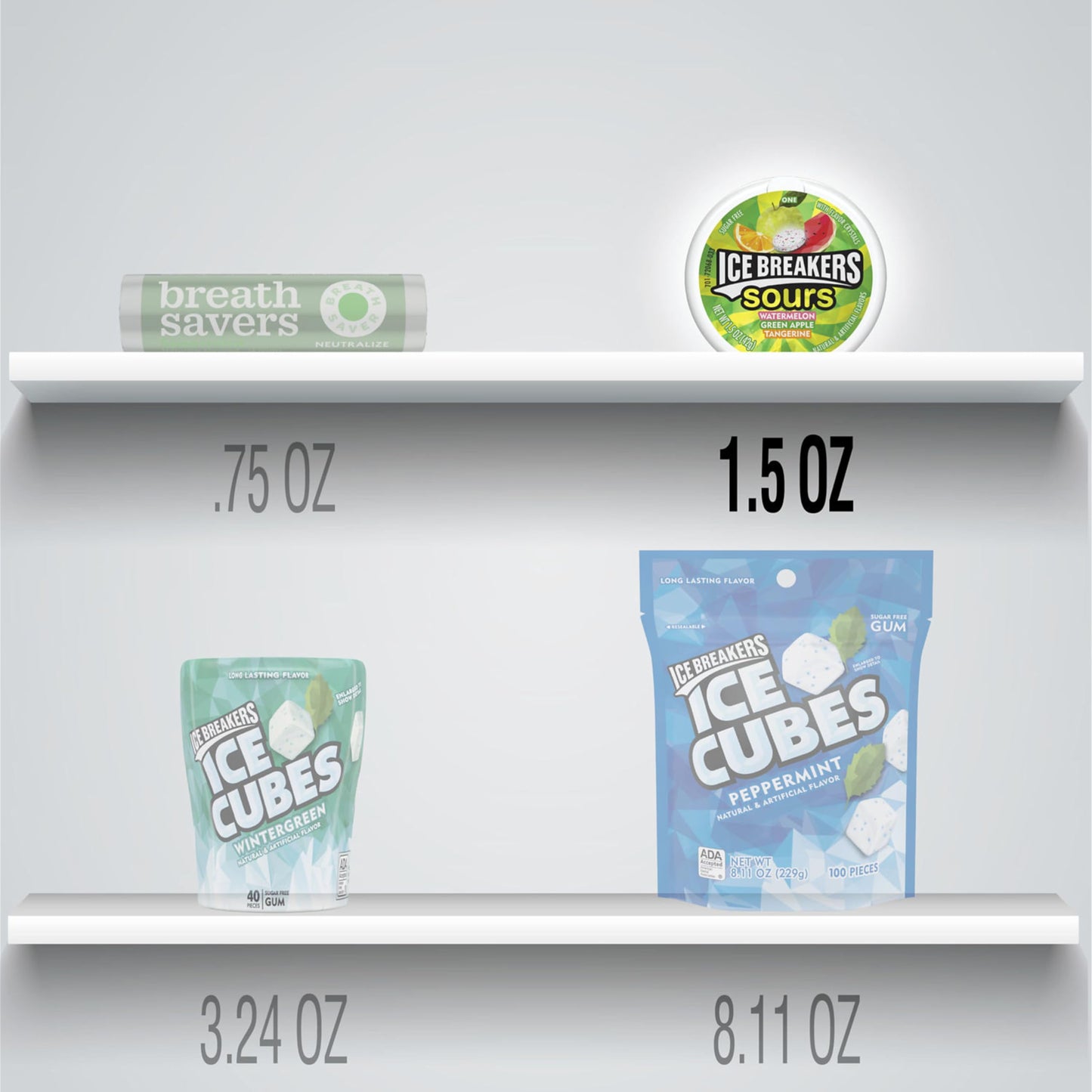 Ice Breakers Sours Sugarfree Mints - 42 Gm - Savor the tang with these sugar-free sours, 42g.