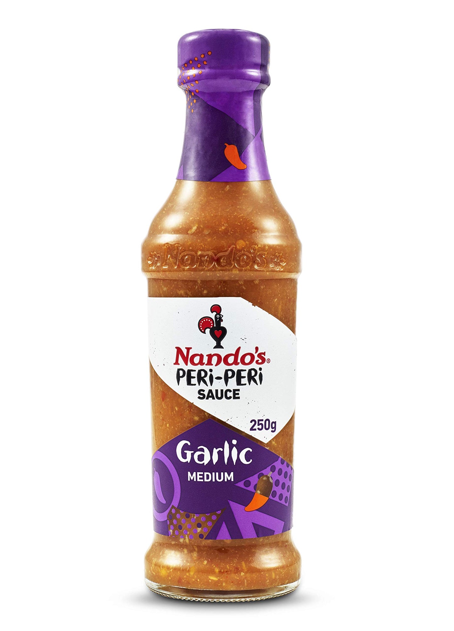 Nando's Peri Peri Chilli Sauce - Mild 250g + Garlic 250g, Pack of 1 each, Product of Netherlands - "Mild & Garlic Peri Peri Duo!"