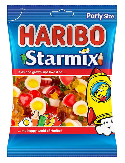 HARIBO Fruit Starmix, Gummy Sweets, 160 Grams - A mix of fruity gummy sweets in a convenient share size.