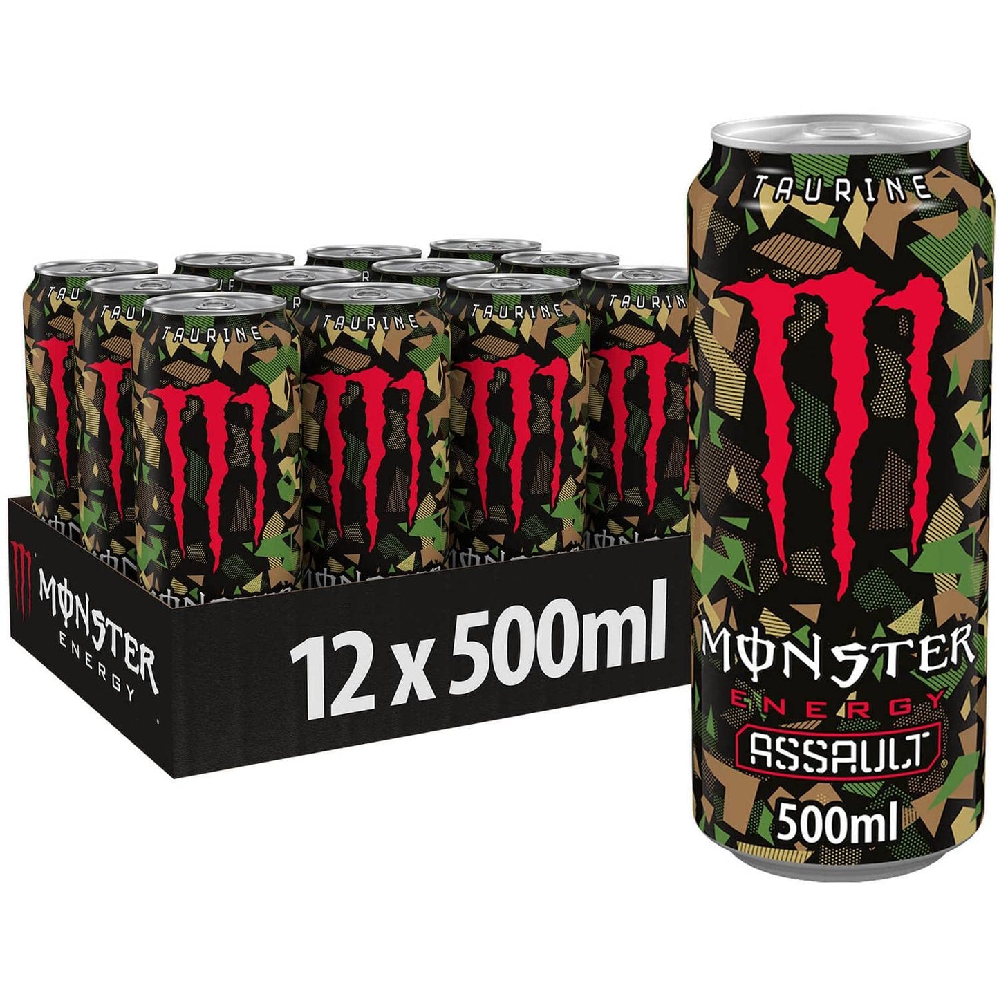 Monster Assault Apex Legends Edition Energy Drink 500ml (Pack of 12 cans) - "Apex Legends Energy!"